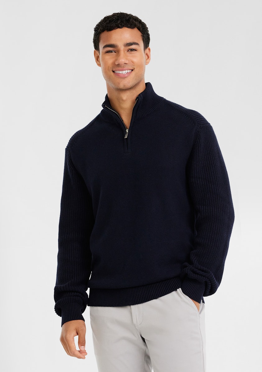 Jaxley Zip Neck Knit