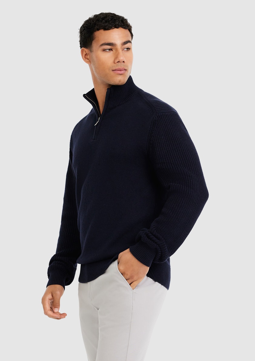 Jaxley Zip Neck Knit