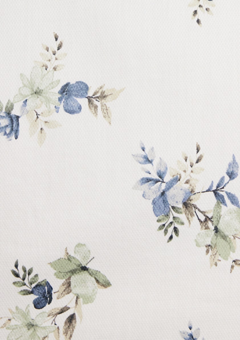 White Ziggy Slim Floral Shirt