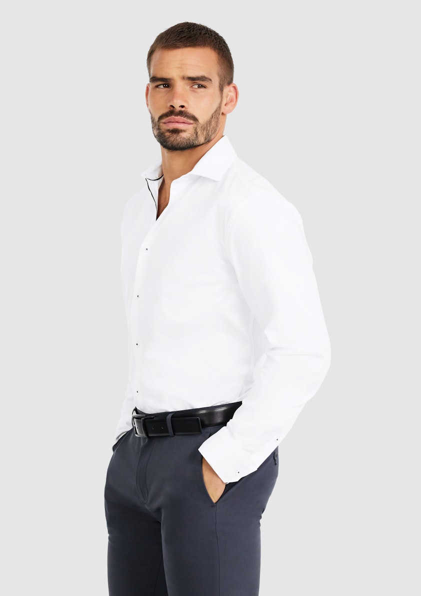 White Infinity Luxe Cotton Shirt