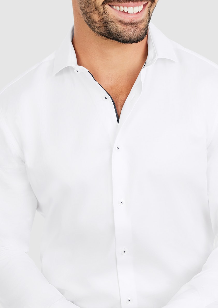 White Infinity Luxe Cotton Shirt