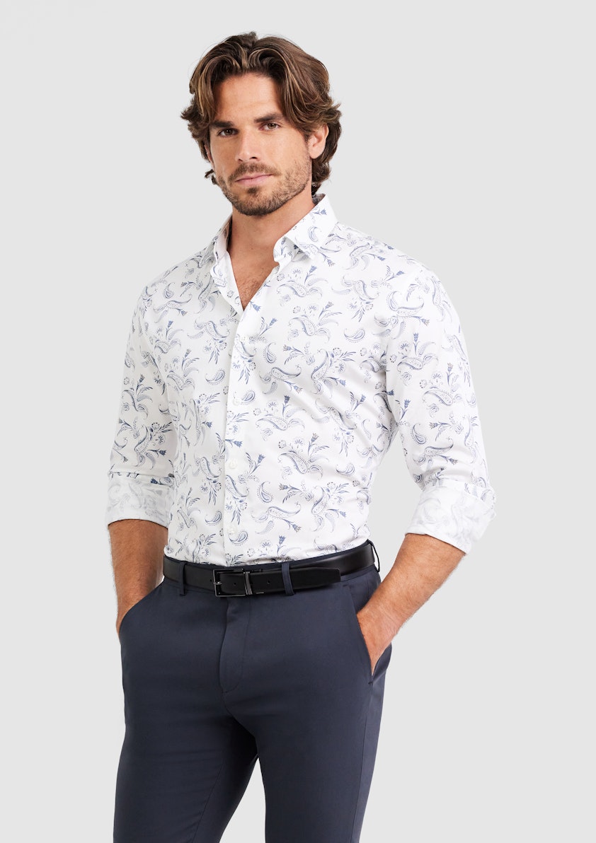 White Denmark Paisley Shirt