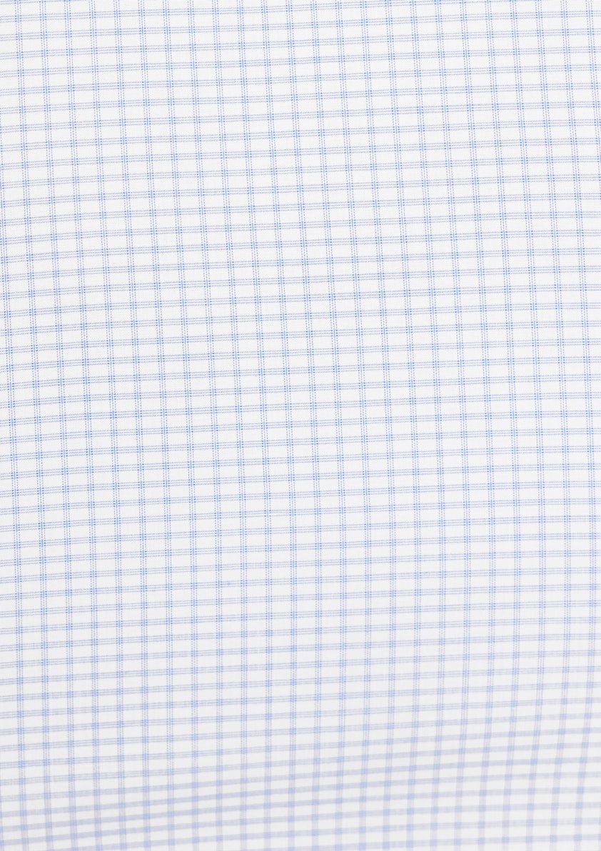 White Soho Bamboo Check Shirt
