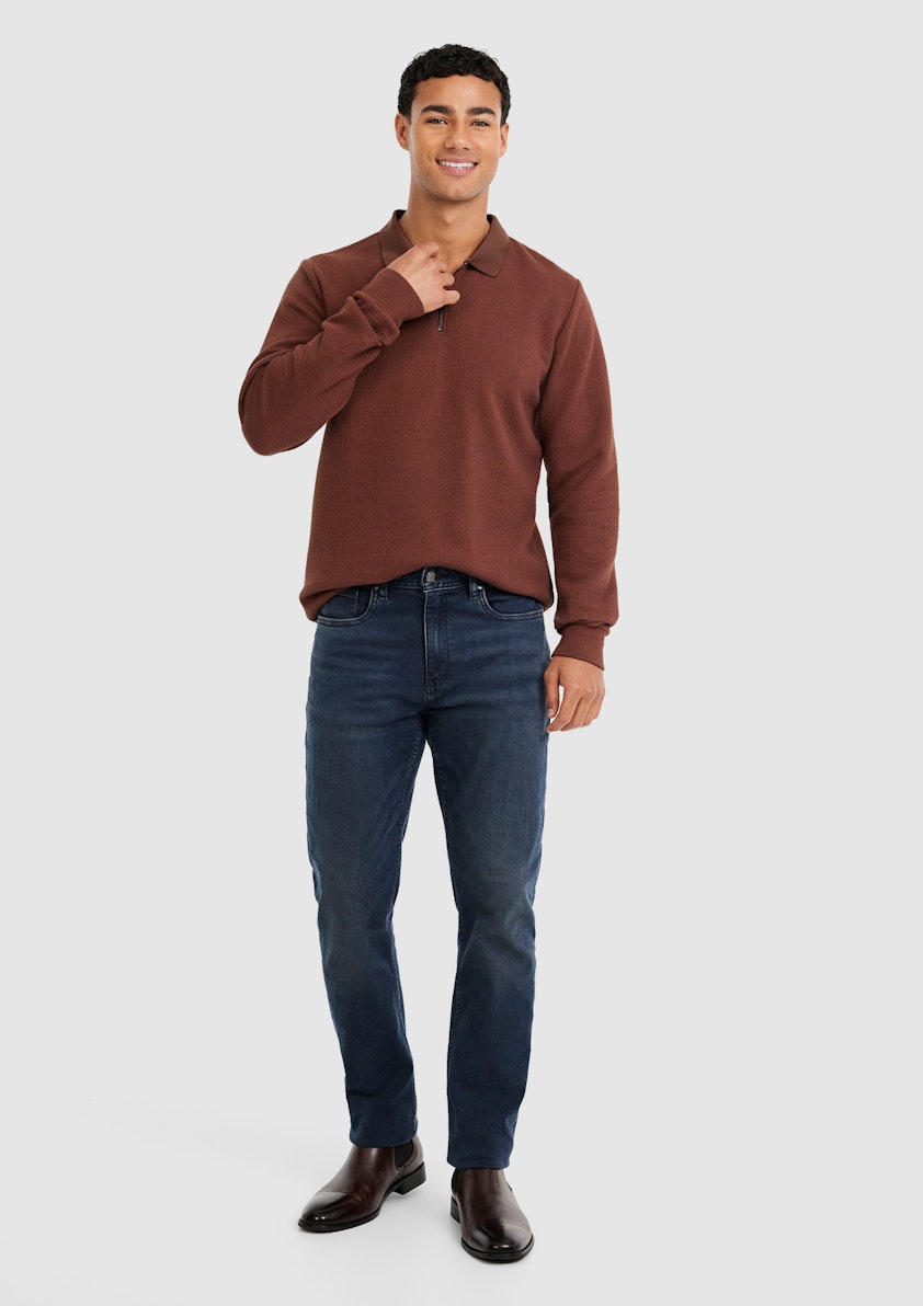 Tobacco Norway Zip Polo