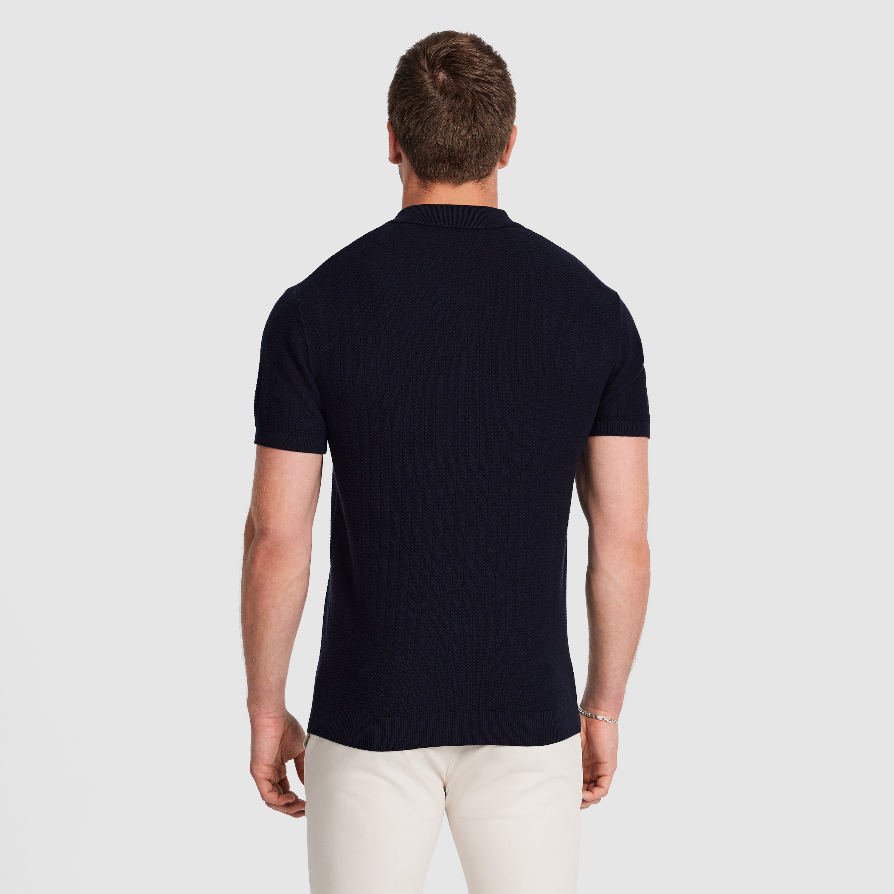 Darius Zip Knit Polo