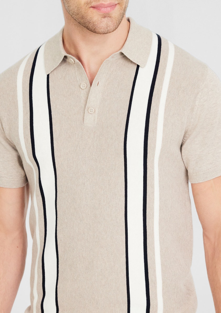 Bryce Stripe Knit Polo