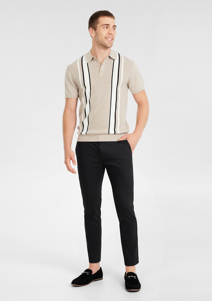Bryce Stripe Knit Polo
