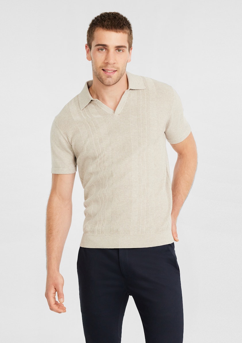 Kody Textured Knit Polo