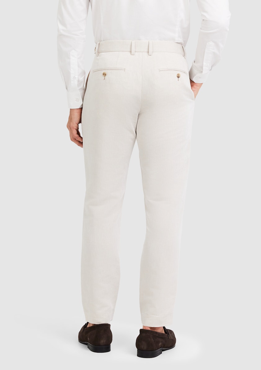 Natural Jae Linen Double Breasted Suit