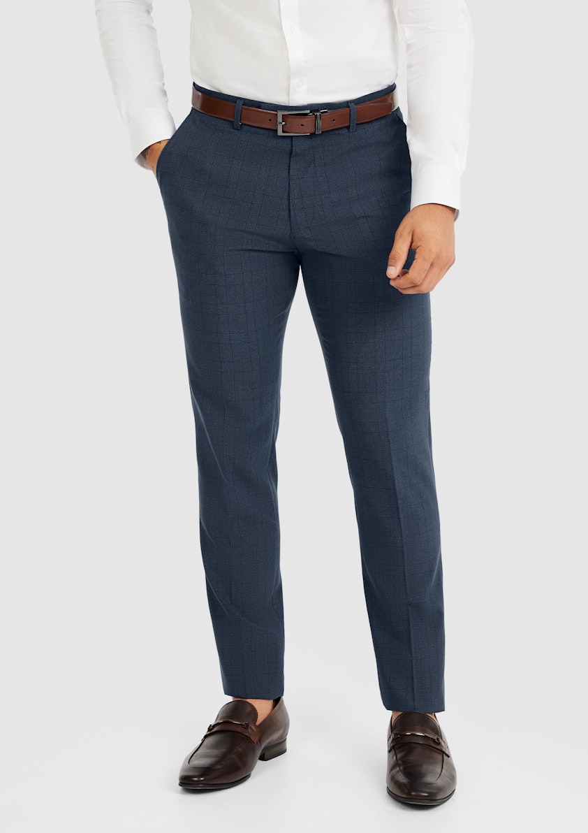 Blue Hasting Slim Check Suit
