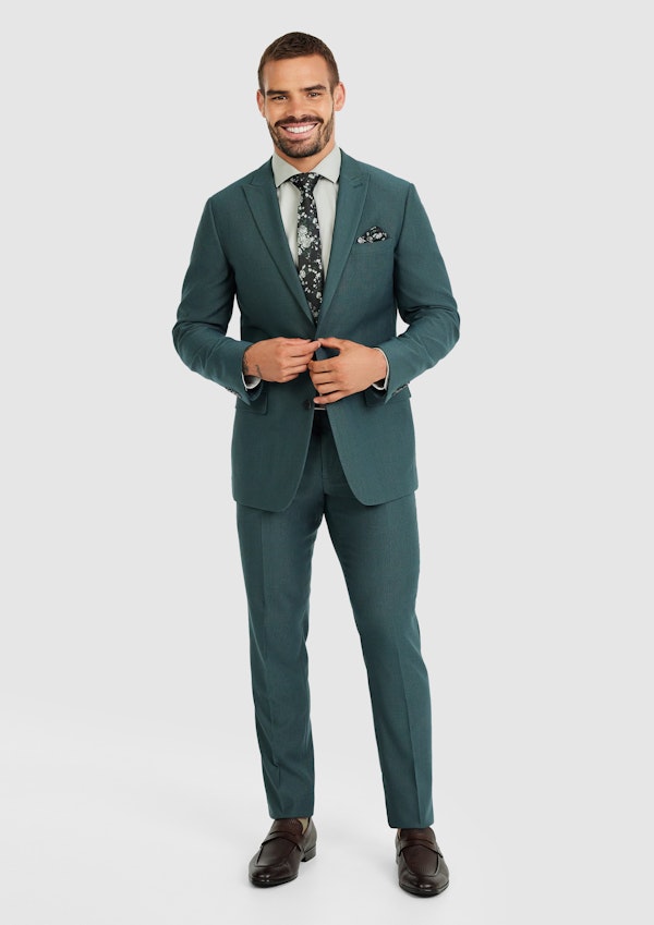 Mid Green Corso Slim Suit