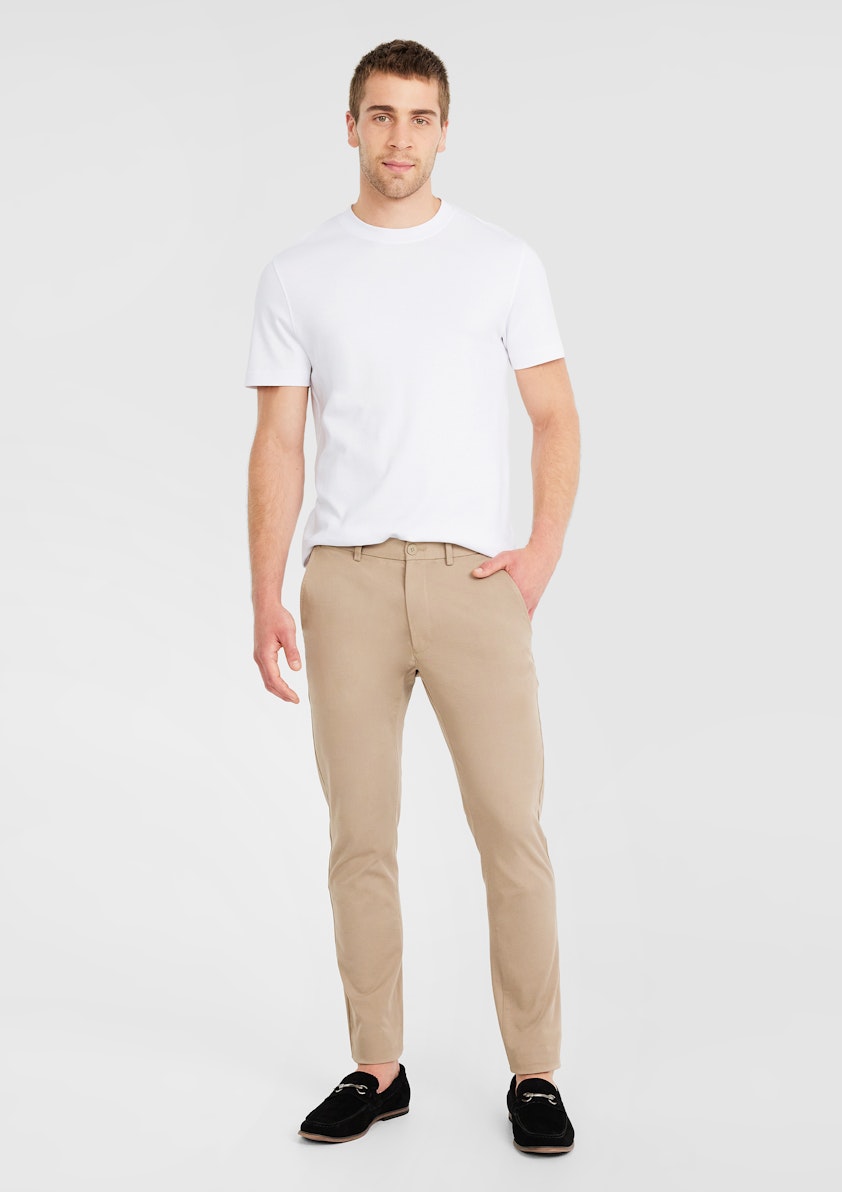 White Luxe Cotton Crew T Shirt