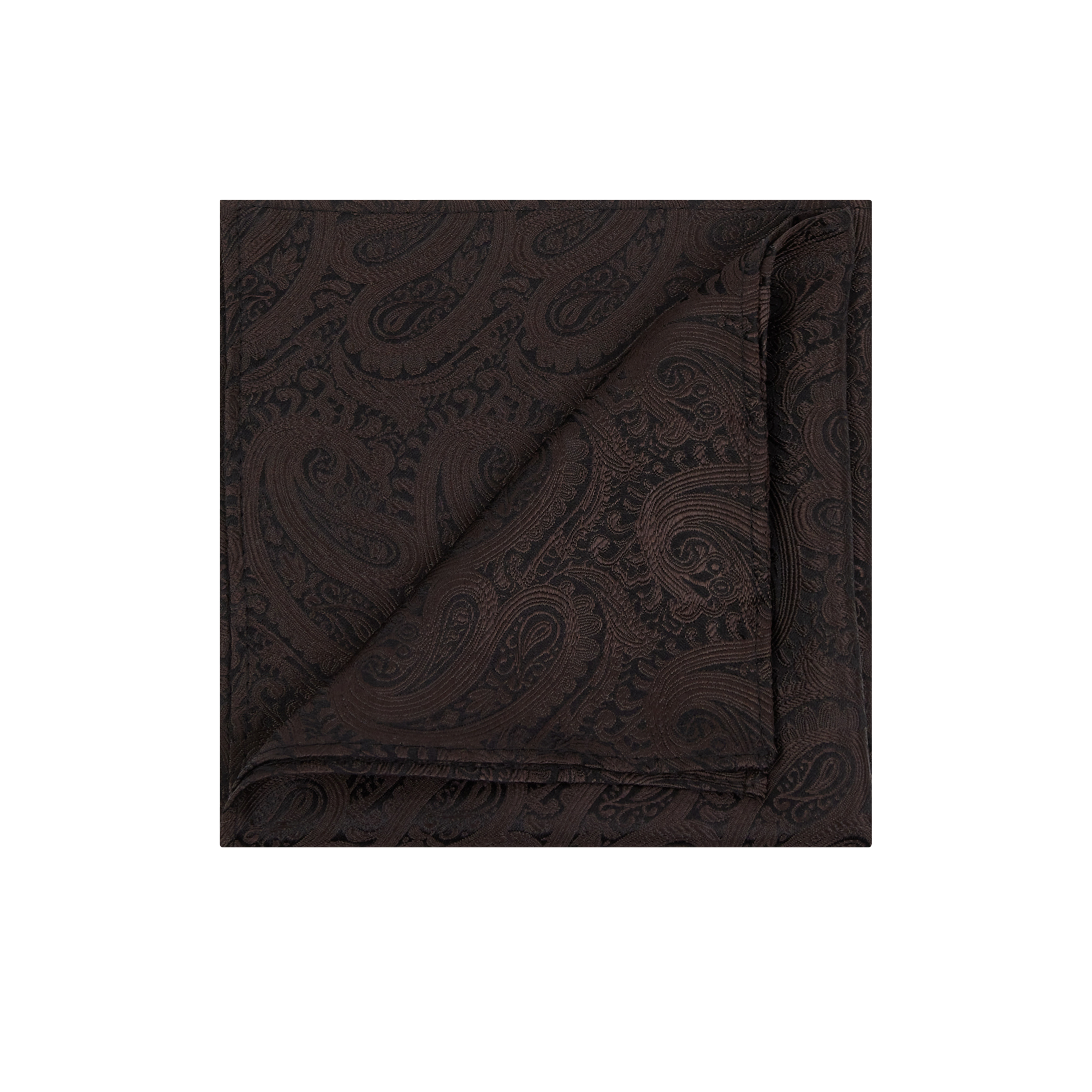 Chocolate Rieu Silk Pocket Square