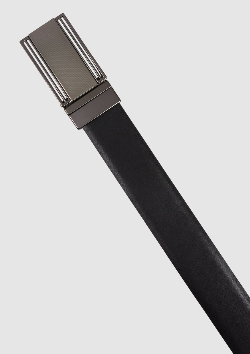 Black/Choc Luther Reversible Belt