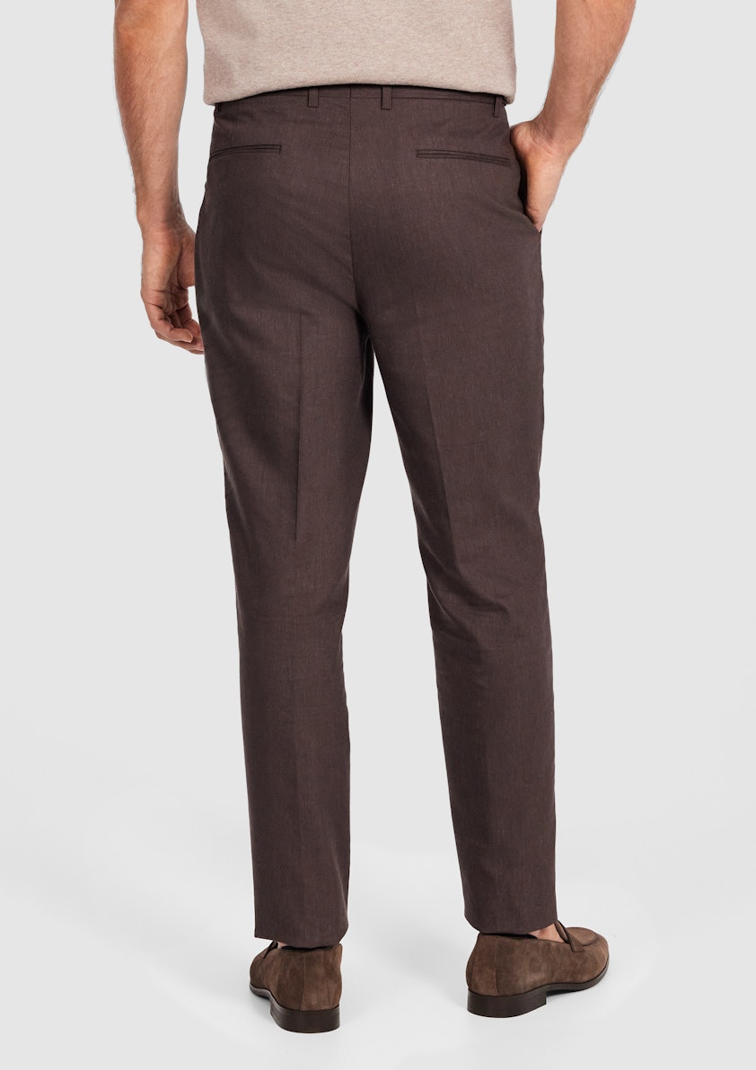 Chocolate Marvel Stretch Linen Suit