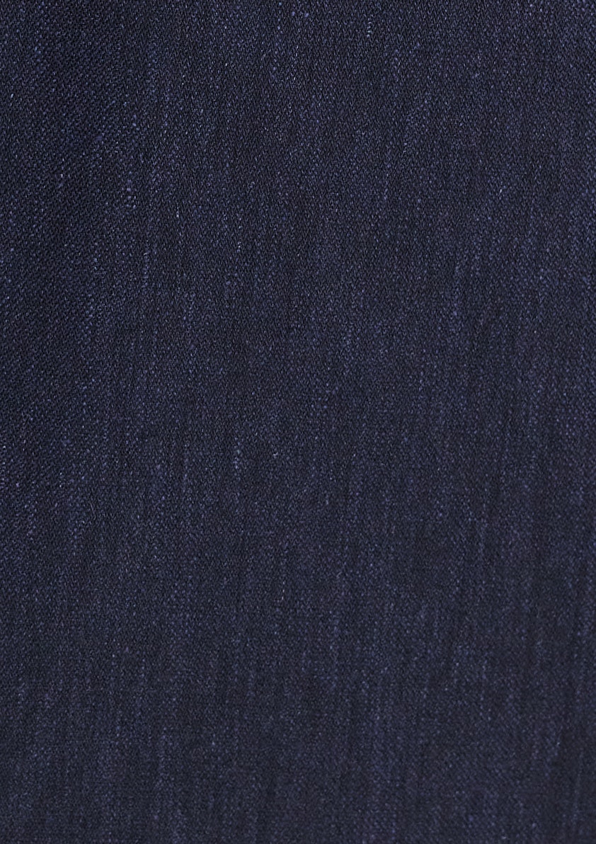 Navy Marvel Stretch Linen Look