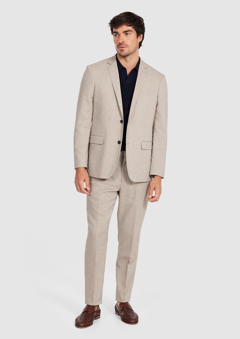Wheat Marvel Stretch Linen Look