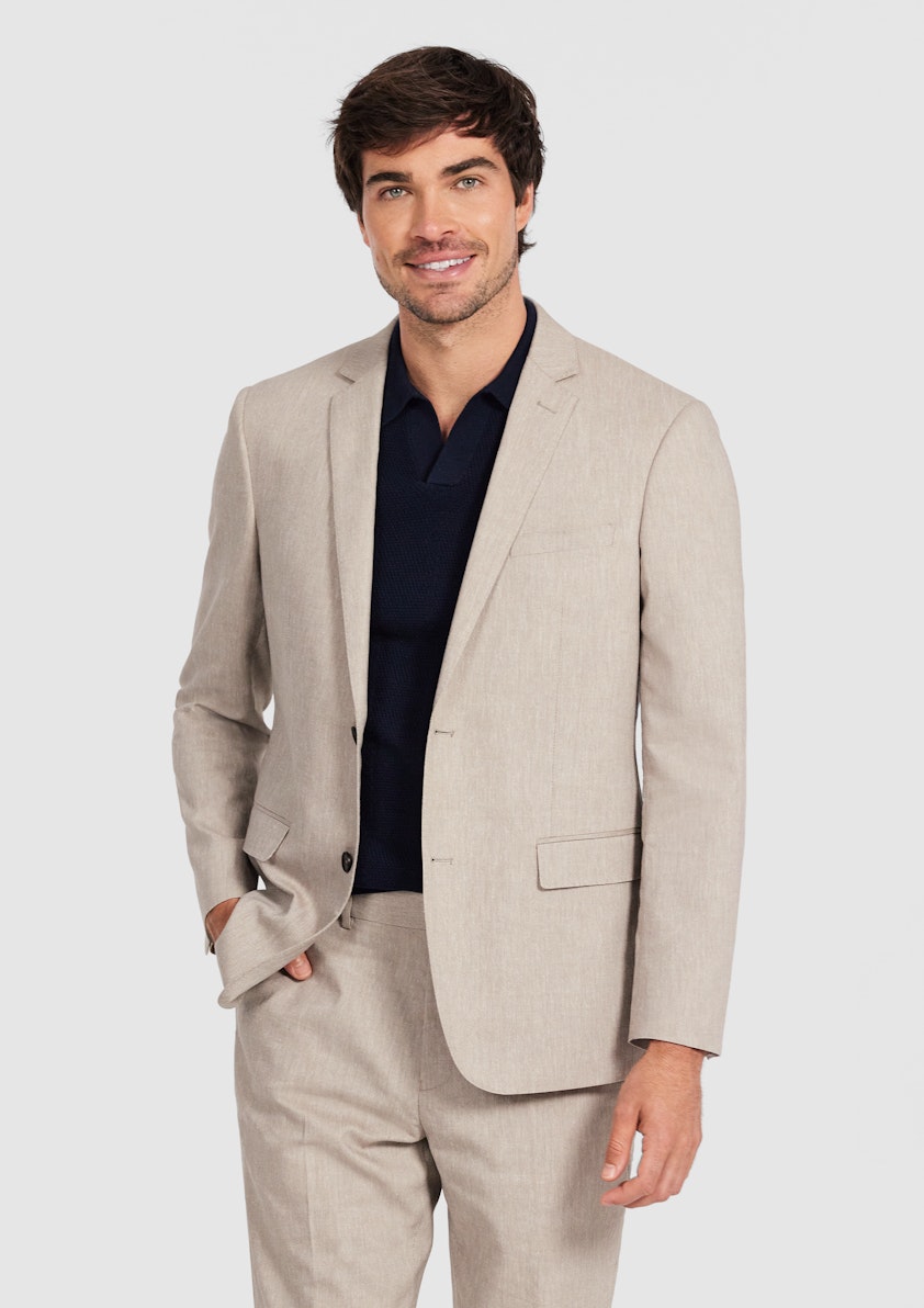 Wheat Marvel Stretch Linen Look