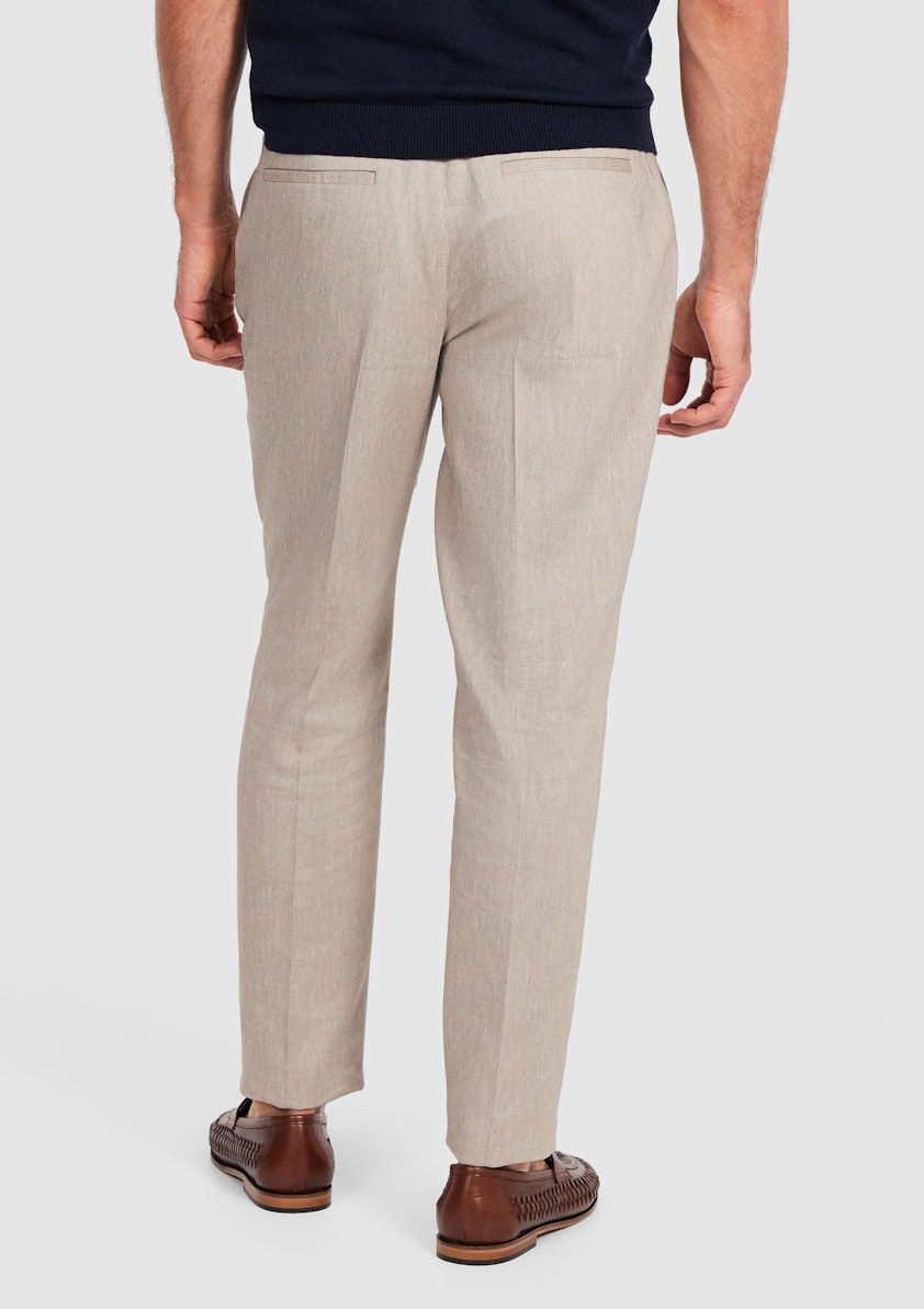 Wheat Marvel Stretch Linen Look