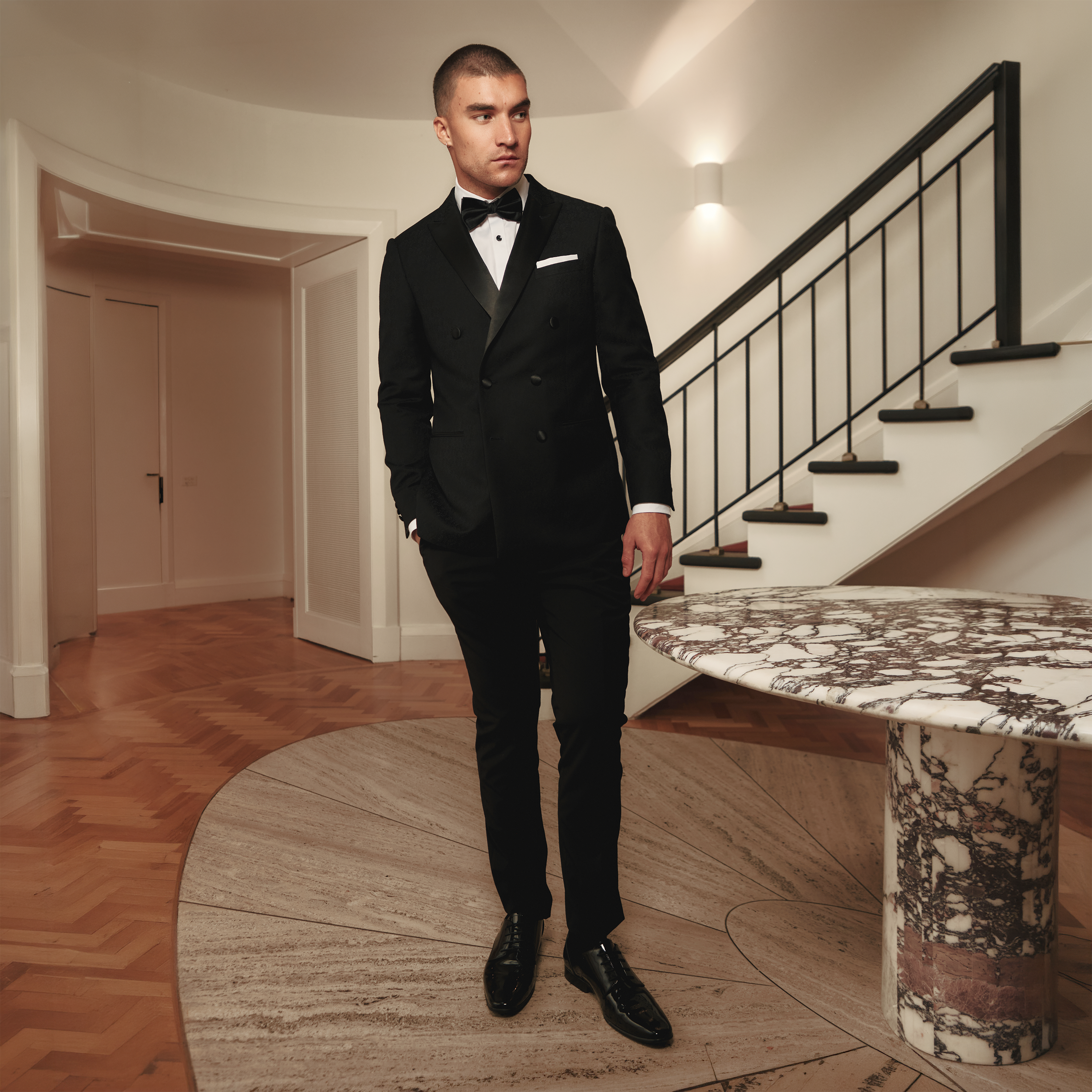Stirling Double Breasted Tuxedo Jacket