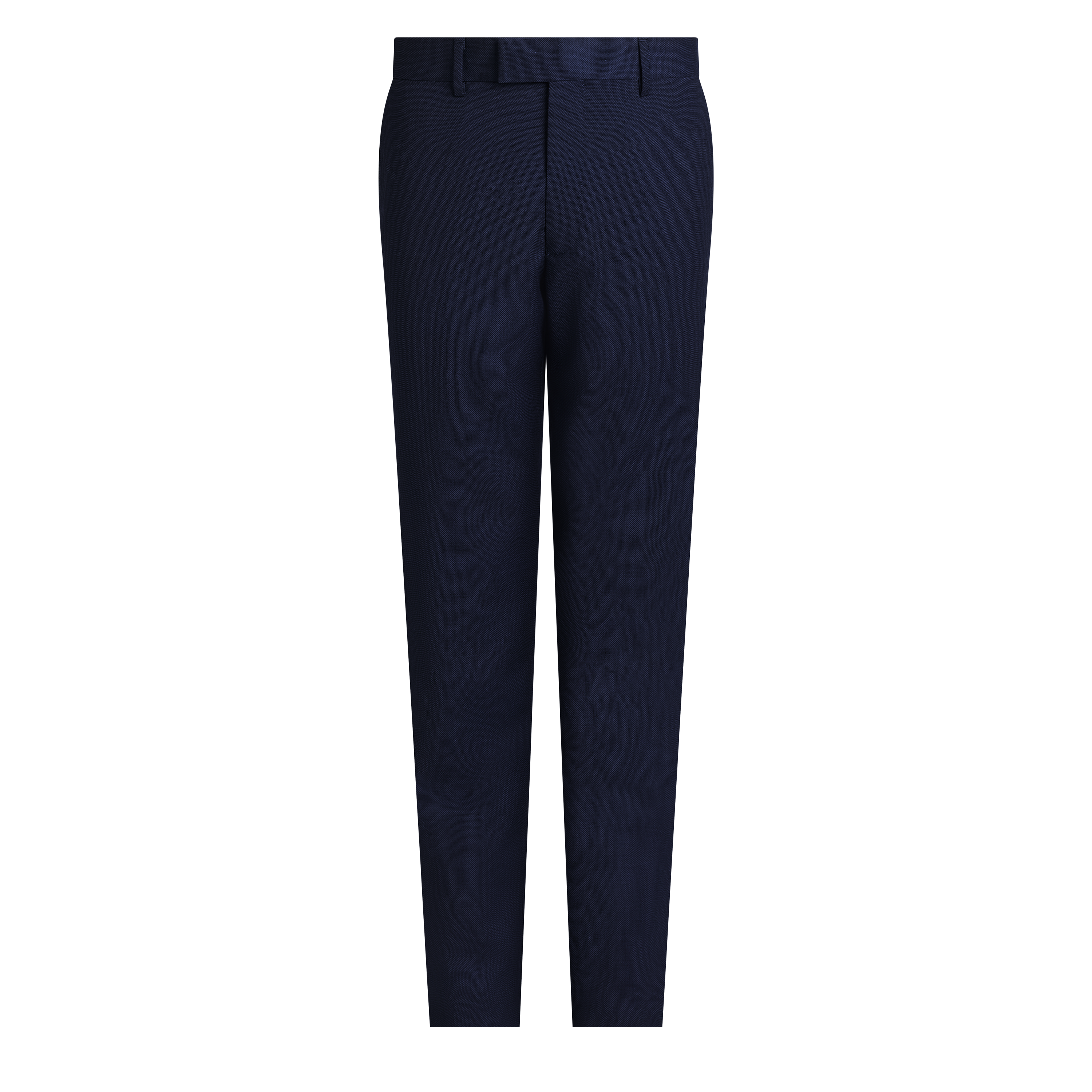 Navy Baron Slim Wool Pant
