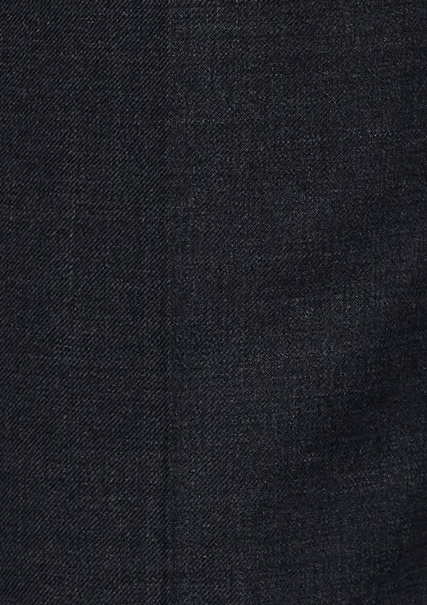 Charcoal Talon Slim Wool Pant
