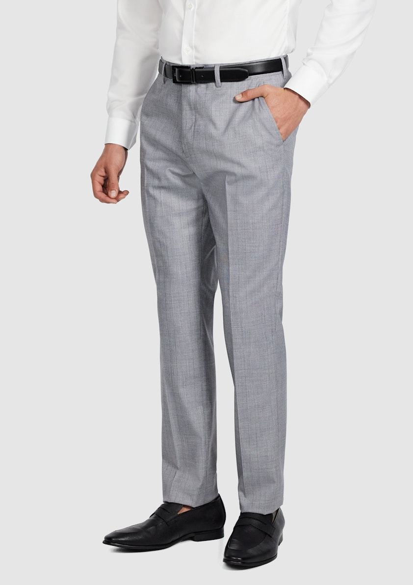 Silver Kyler Slim Check Pant