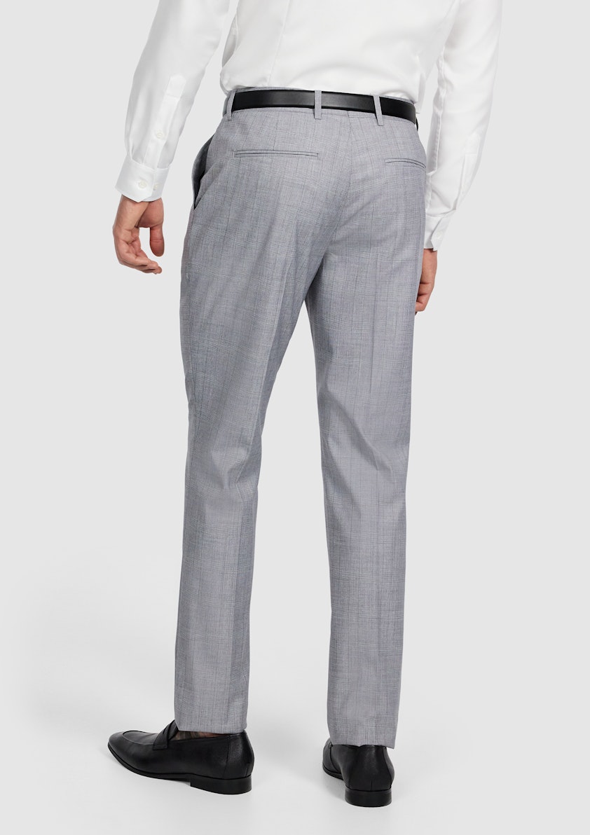 Silver Kyler Slim Check Pant
