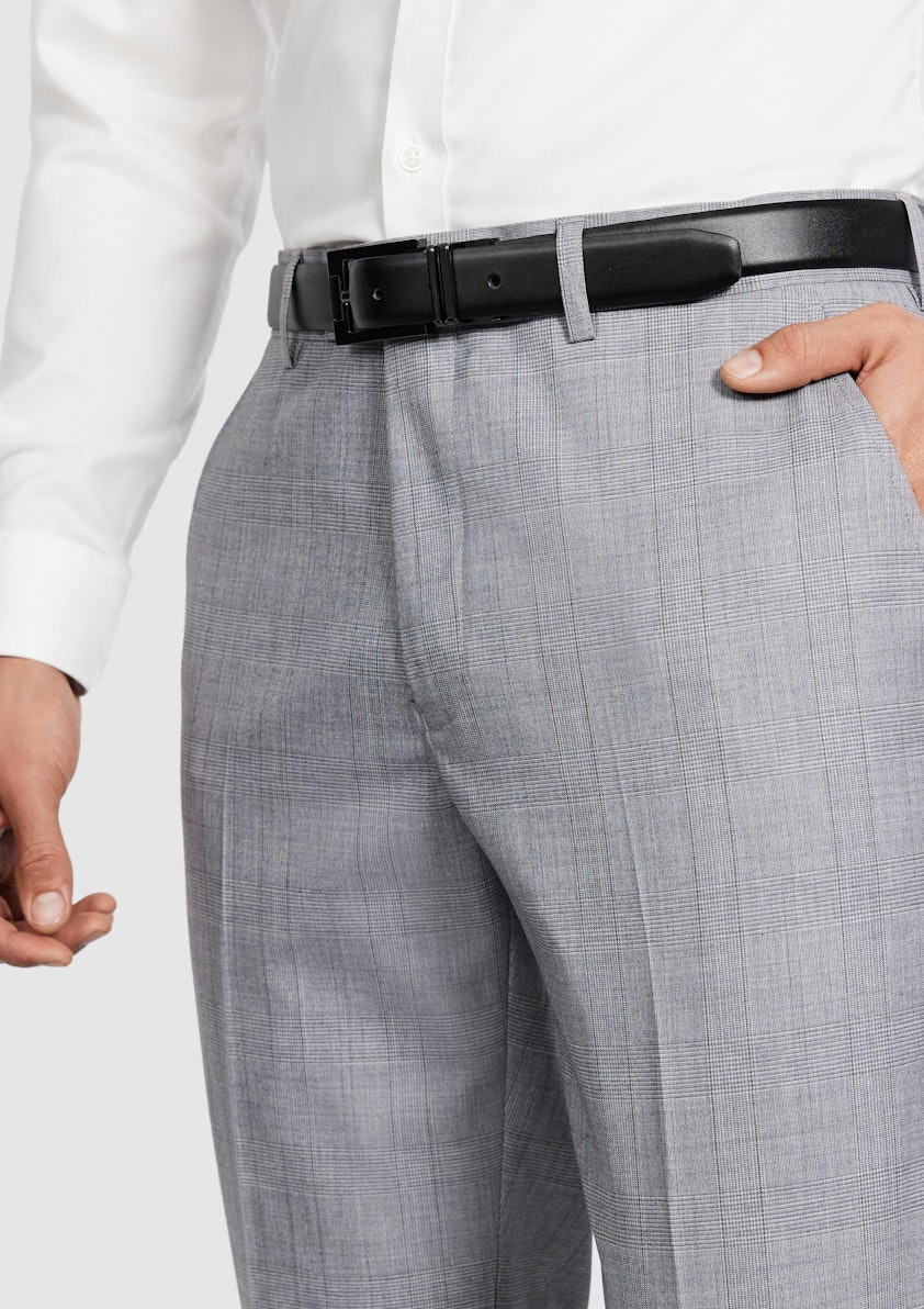 Silver Kyler Slim Check Pant