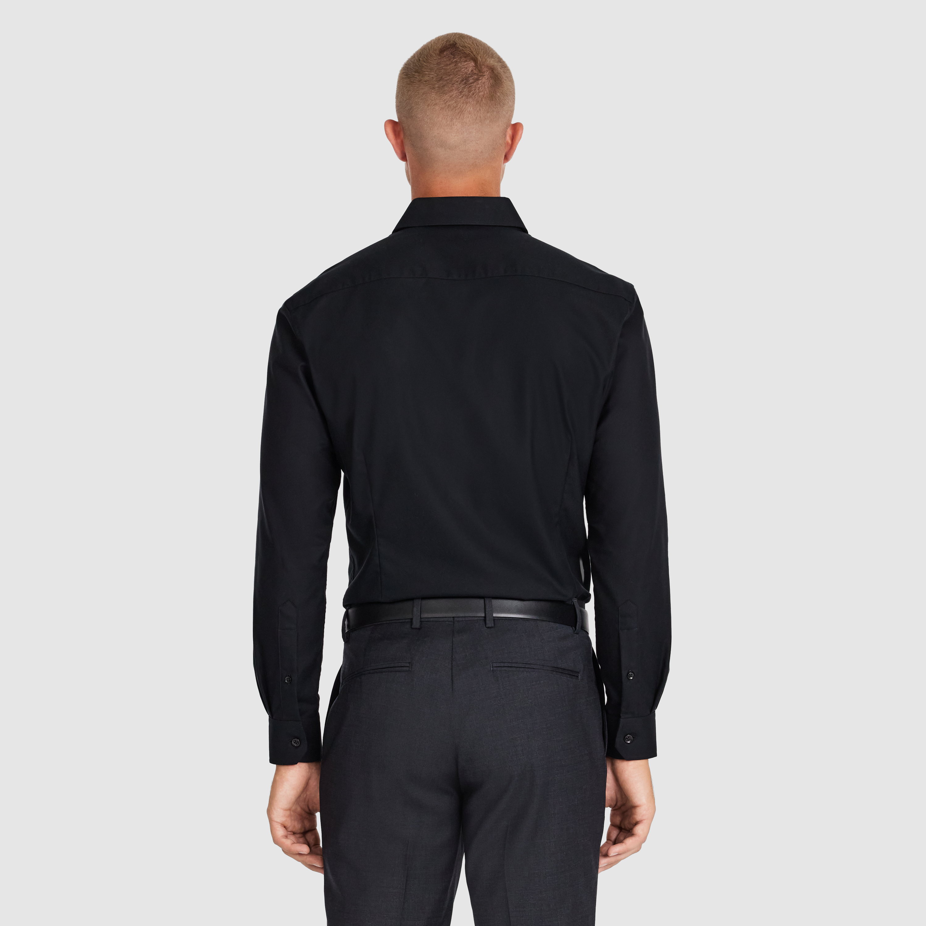 Black Quantum Slim Non Iron Shirt