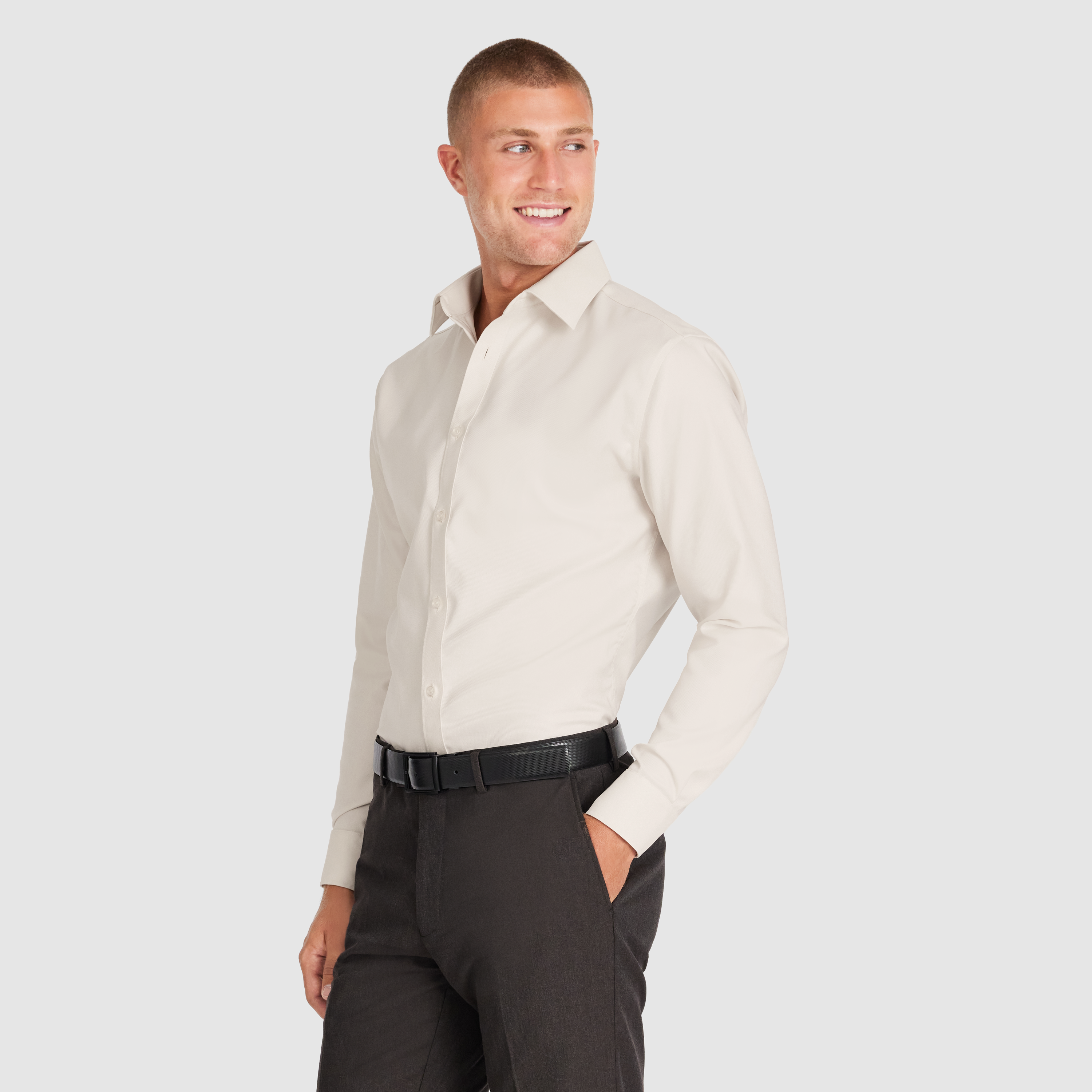 Natural Quantum Slim Non Iron Shirt