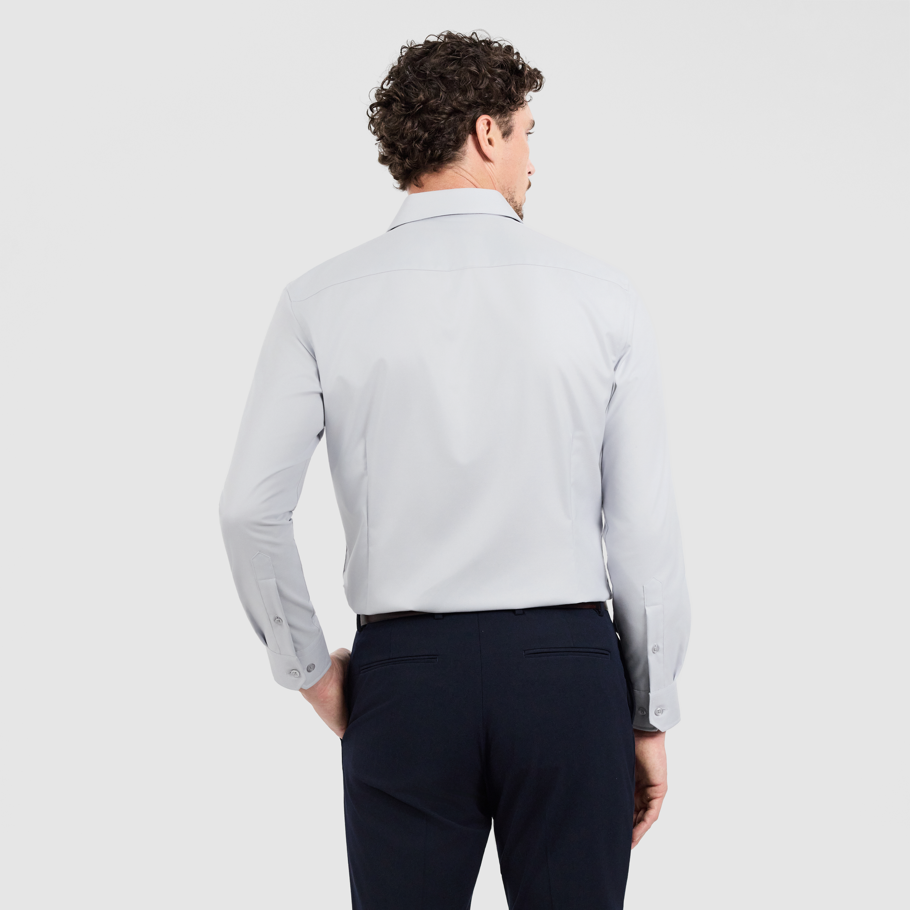 Silver Quantum Slim Non Iron Shirt