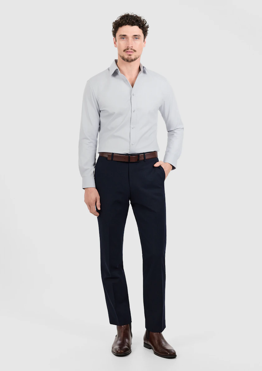 Silver Quantum Slim Non Iron Shirt