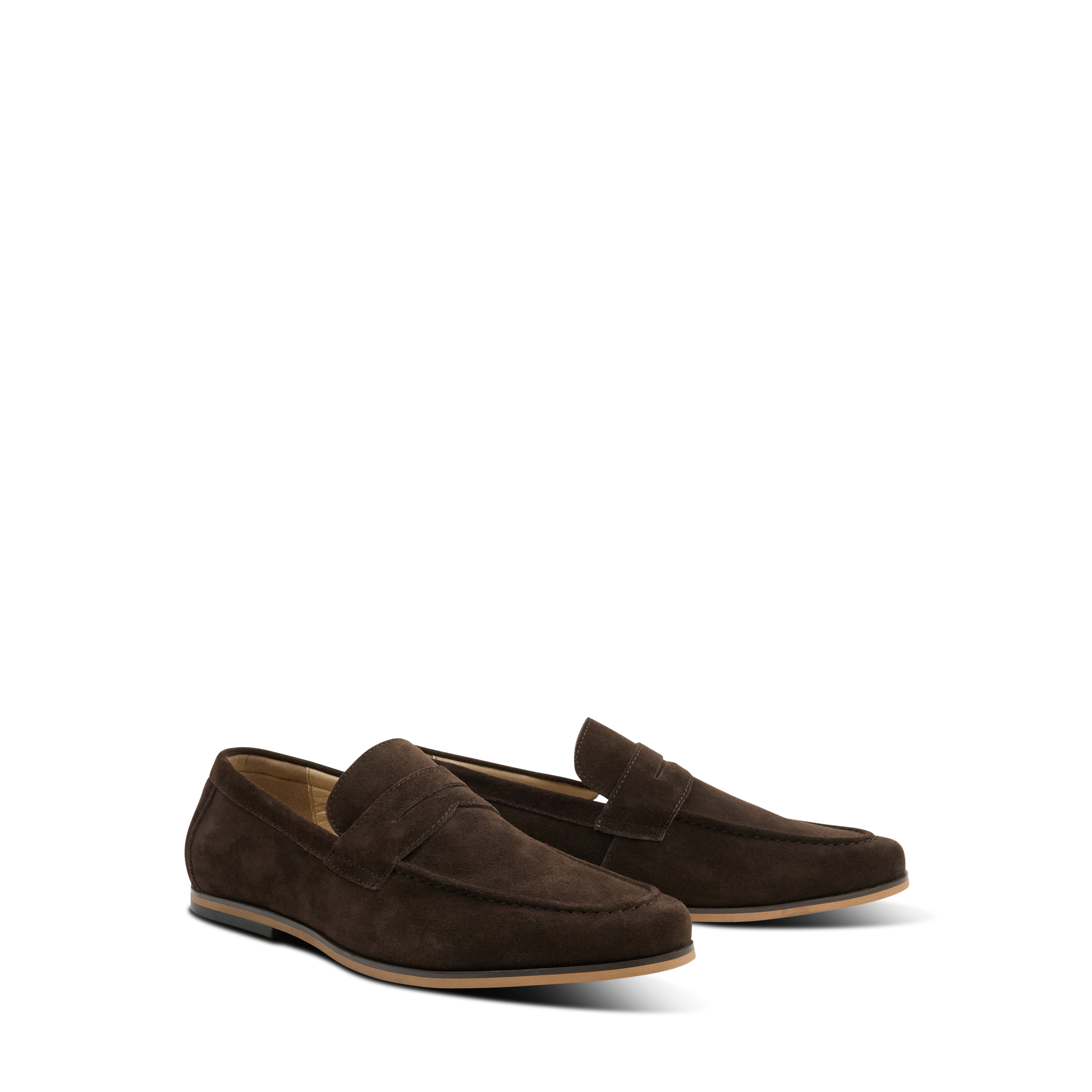 Chocolate Jonson Suede Dress Loafer