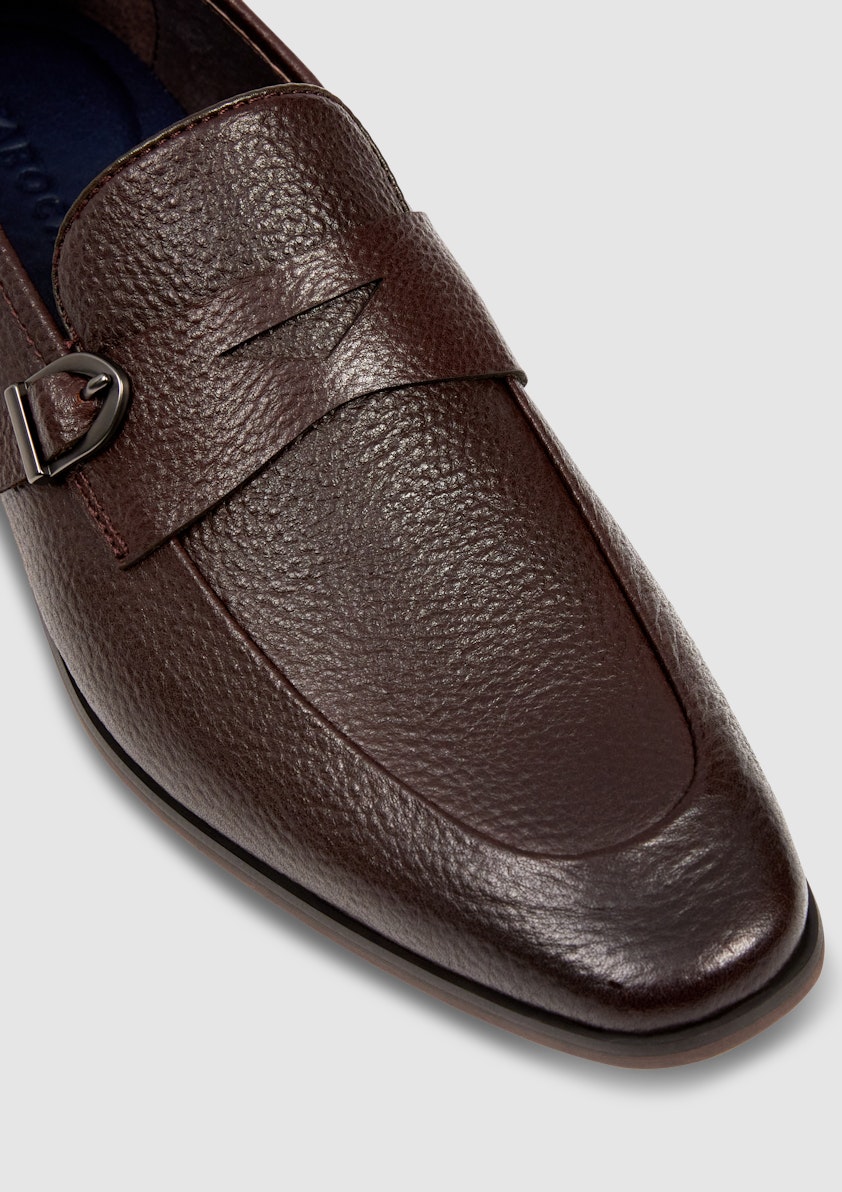 Chocolate Carnaby Textured Dress Loafer