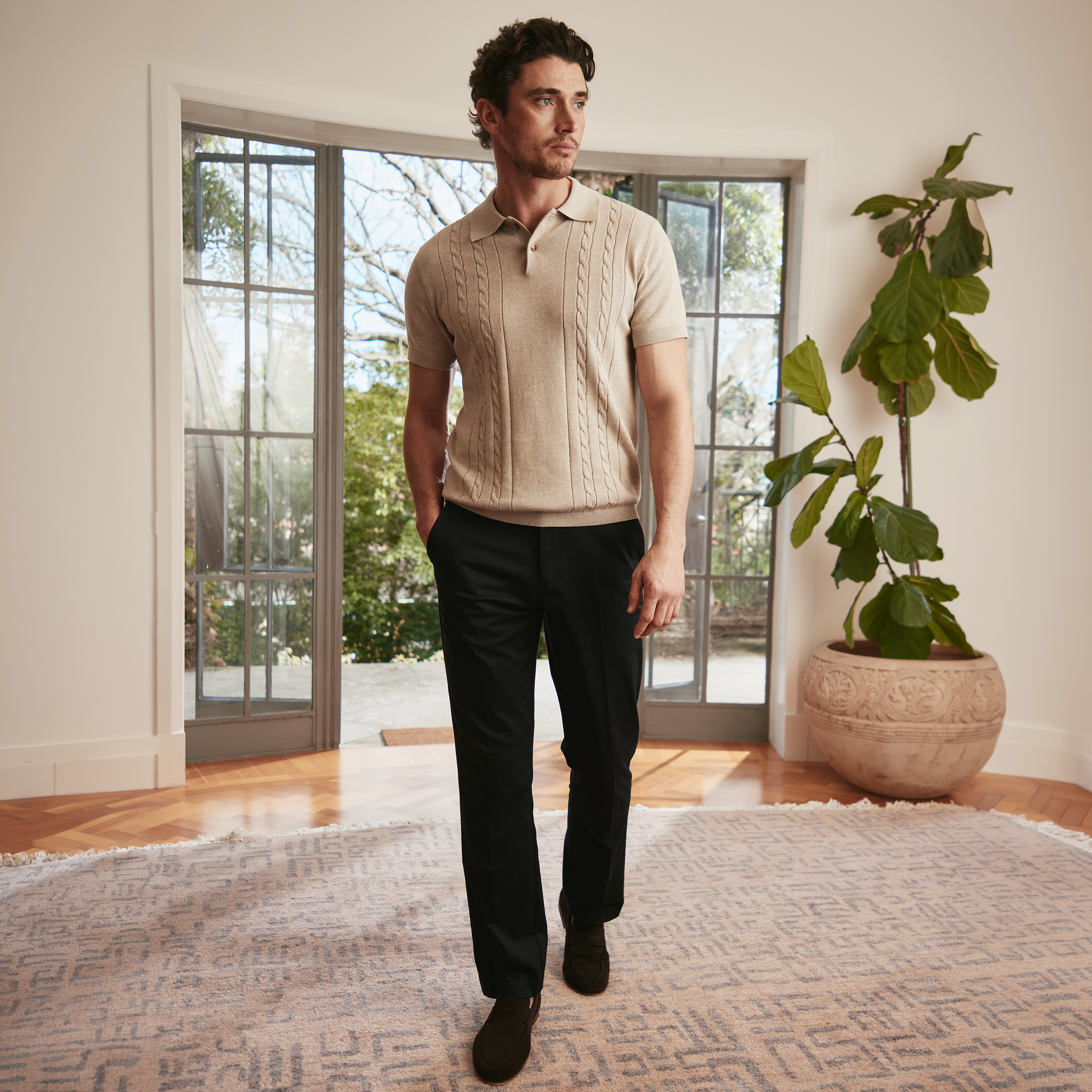 Navy Ace Regular Stretch Pant