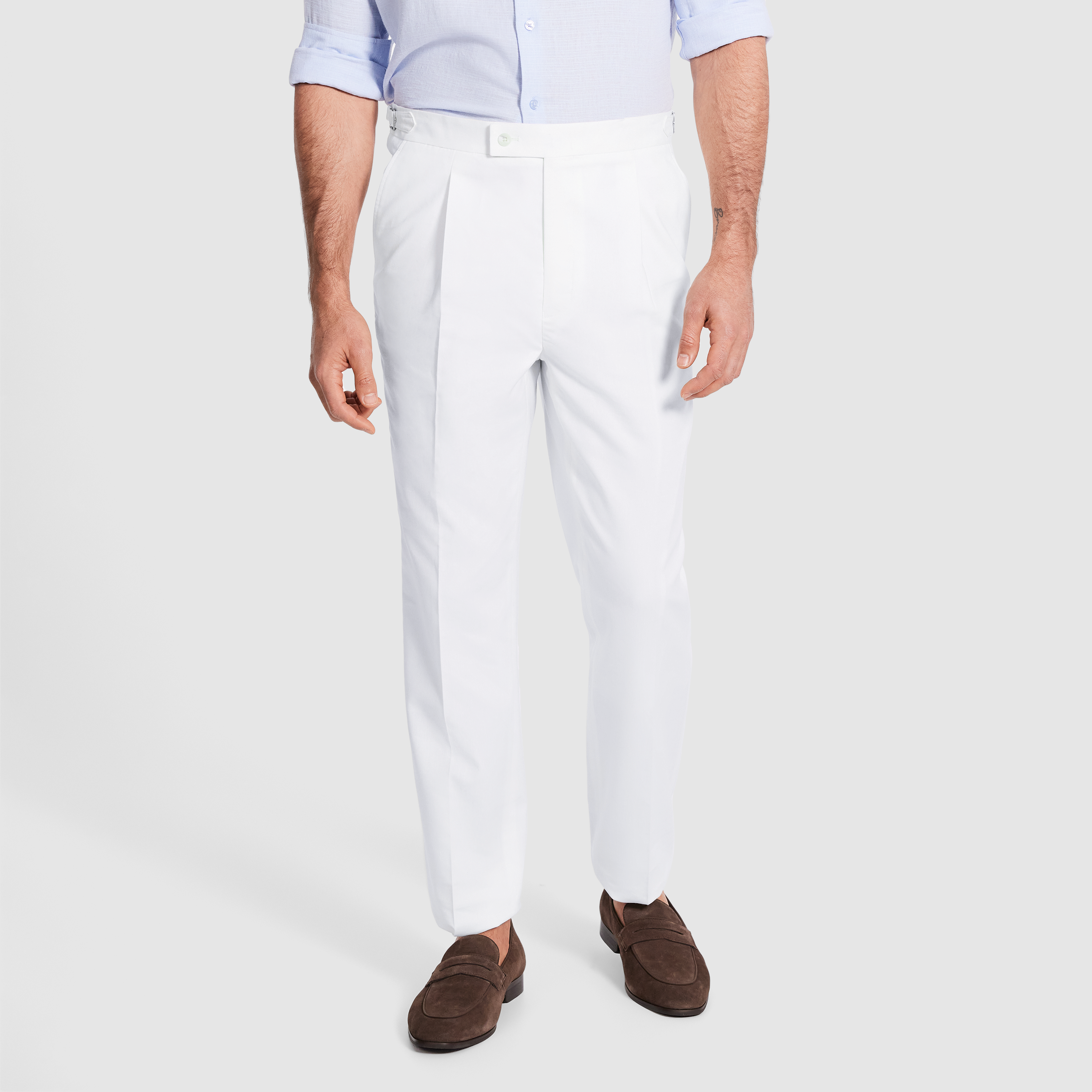 Manning Regular Pleat Linen Pant