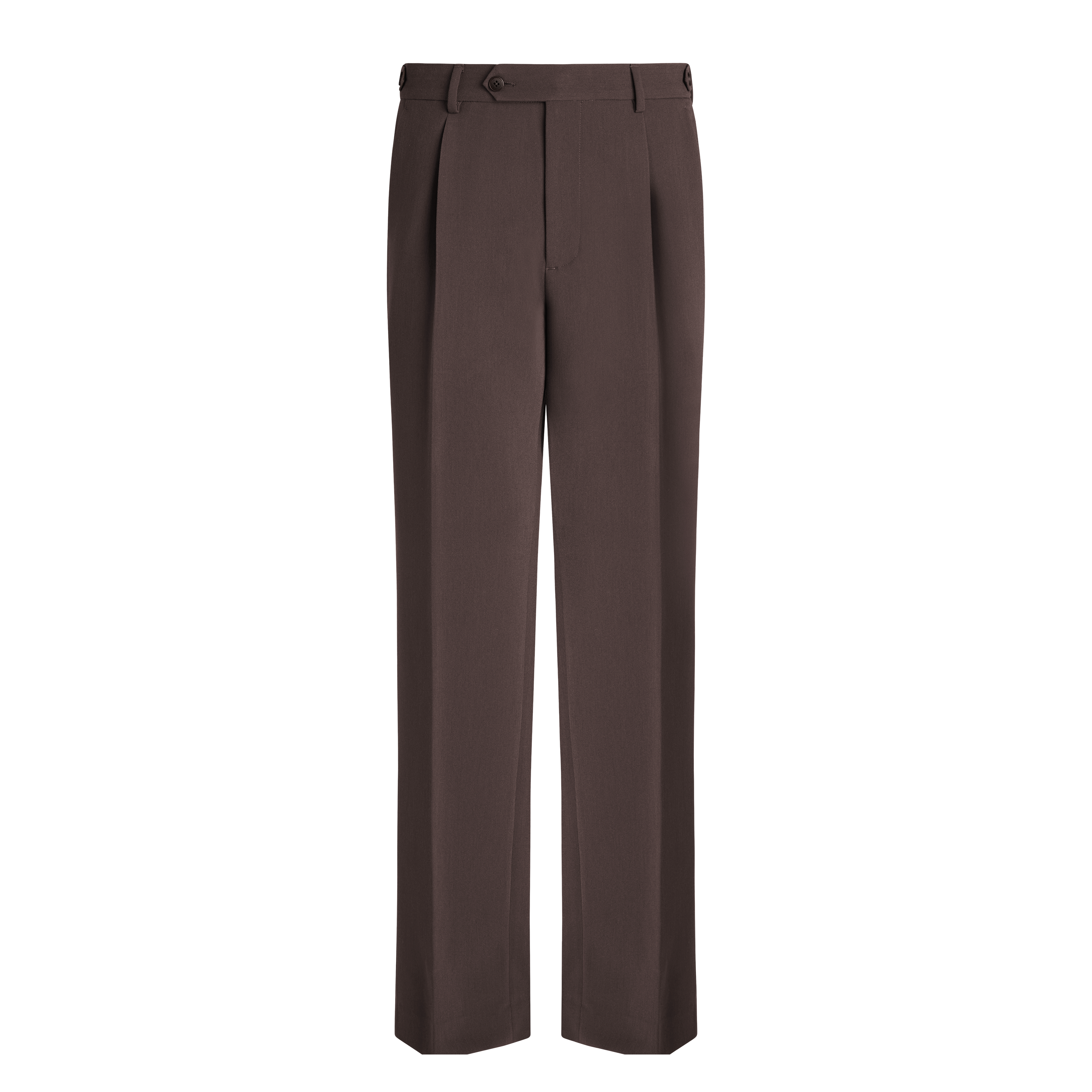 Coffee Vance Regular Pleat Pant