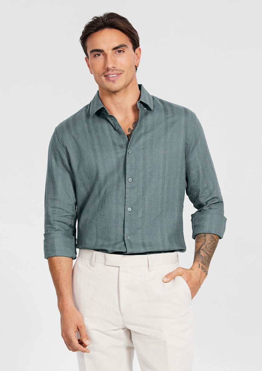 Evolve Textured Linen Shirt