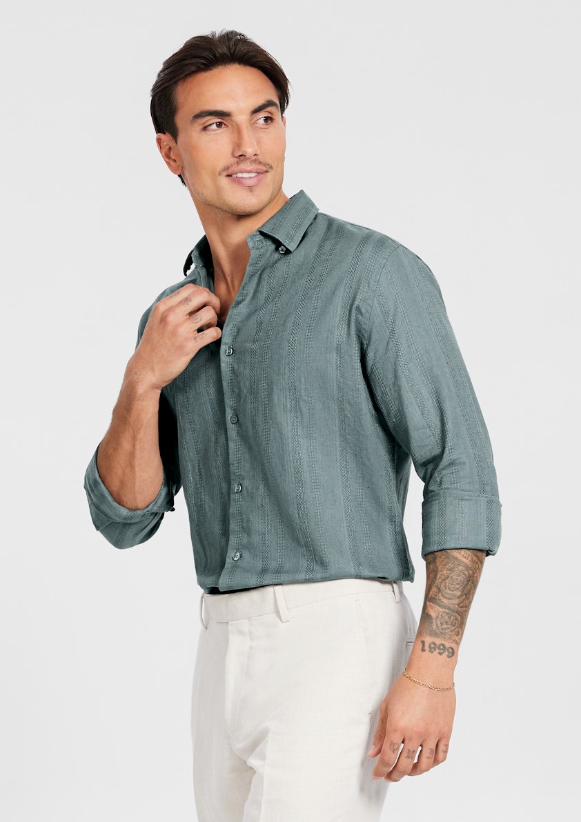 Evolve Textured Linen Shirt