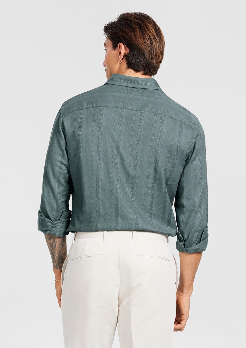 Evolve Textured Linen Shirt