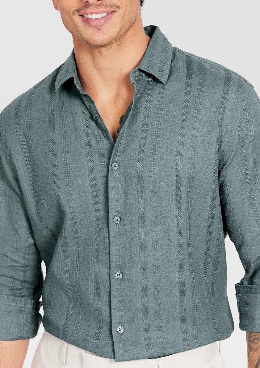 Evolve Textured Linen Shirt