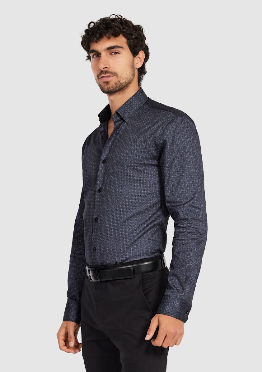 Onyx Luxe Touch Geo Shirt