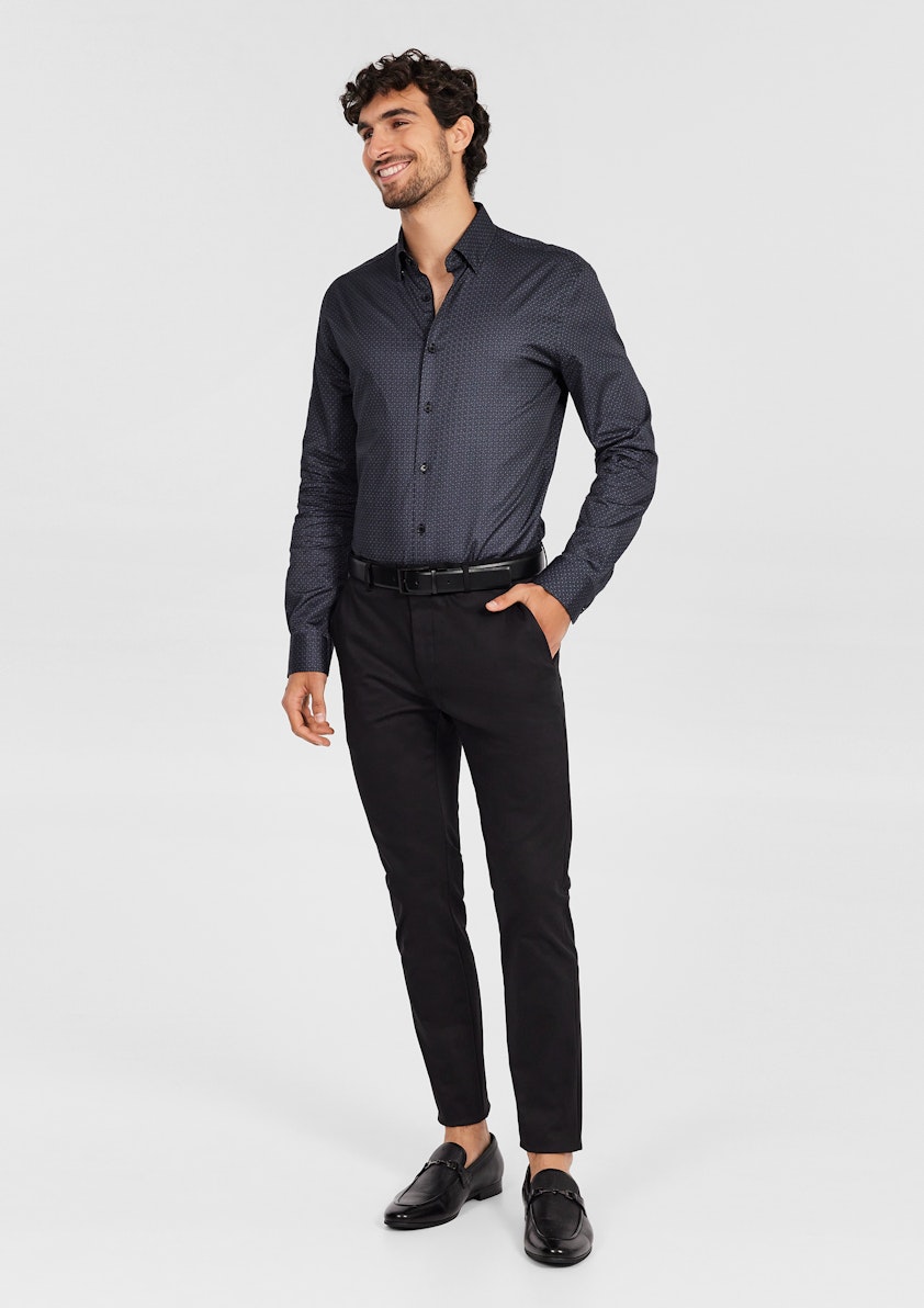 Onyx Luxe Touch Geo Shirt