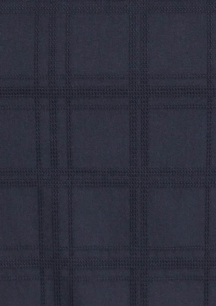 Navy Monterey Check Shirt