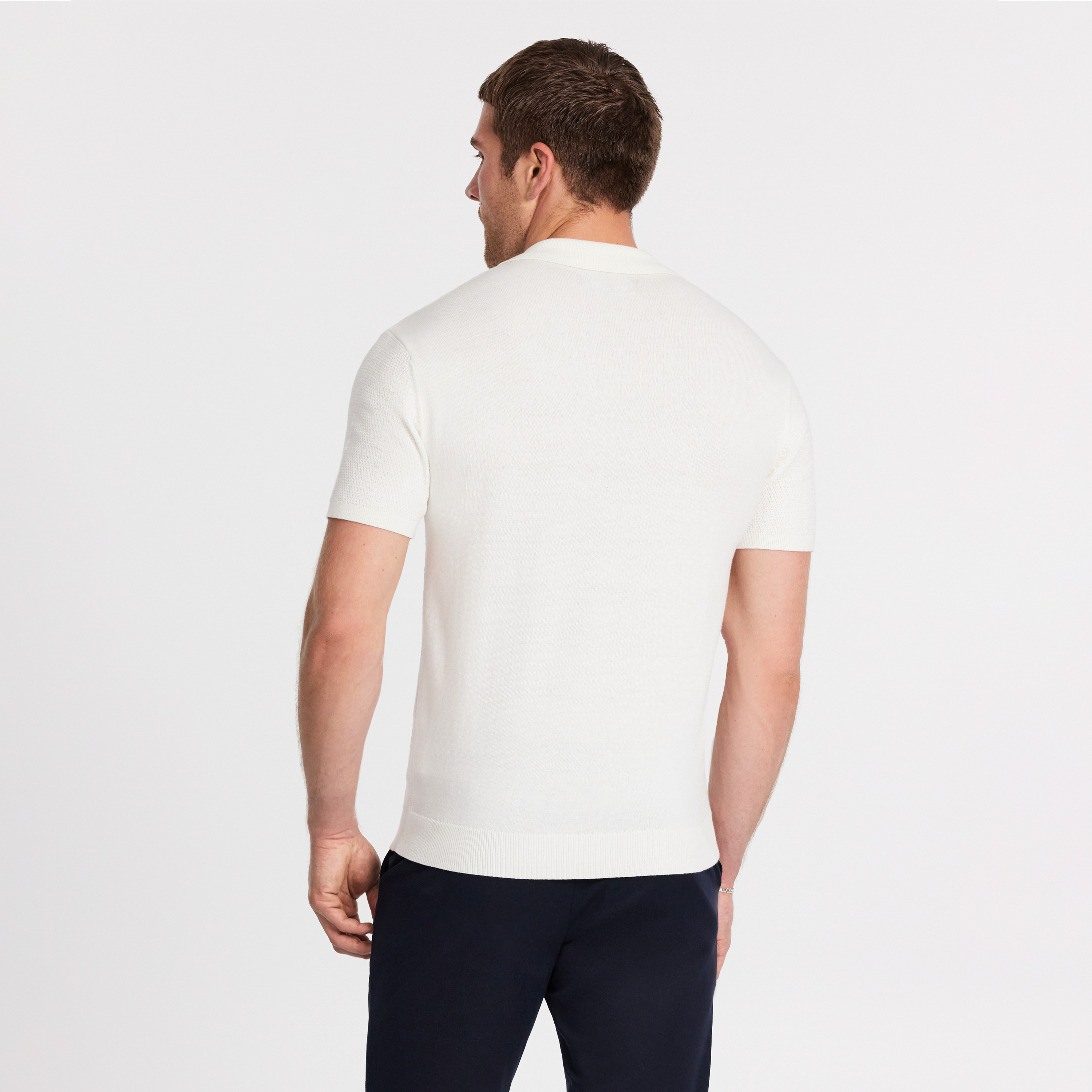Ivory Casa Knit Polo