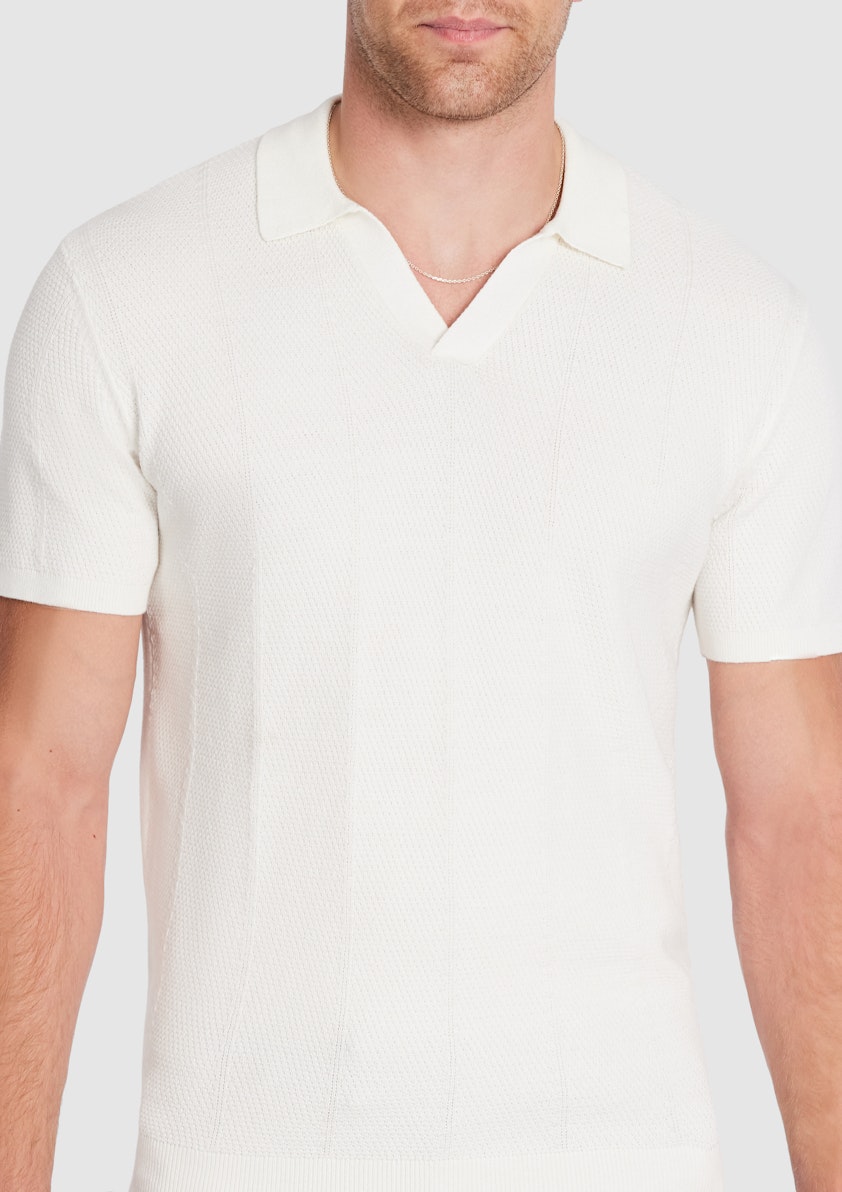 Ivory Casa Knit Polo