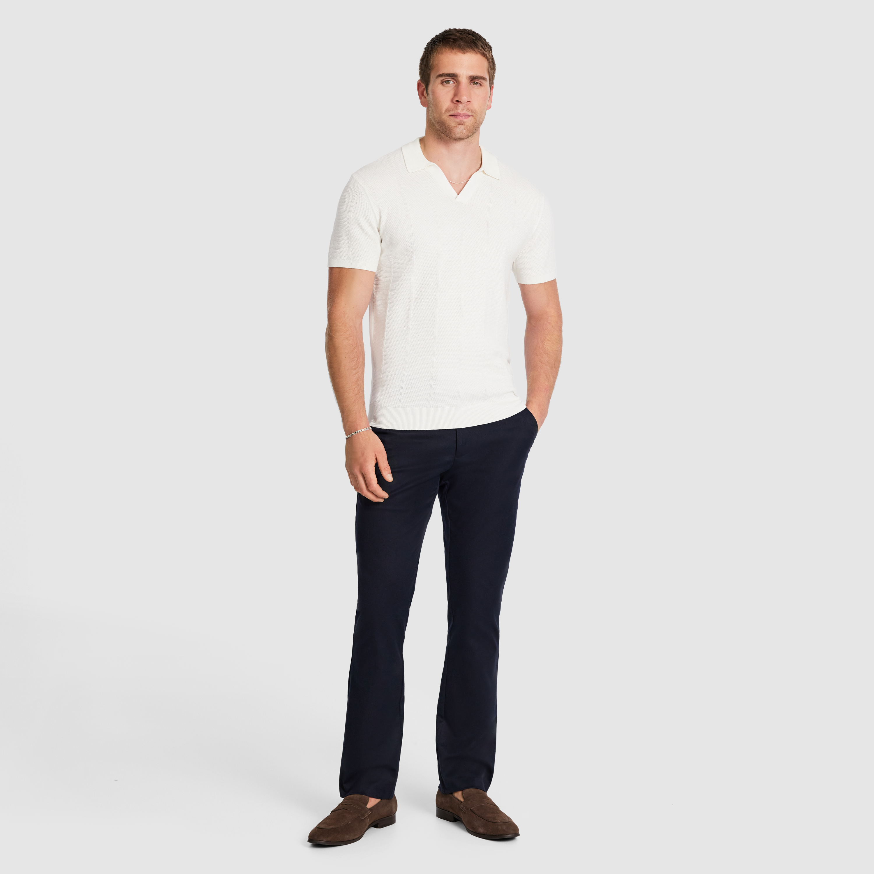 Ivory Casa Knit Polo