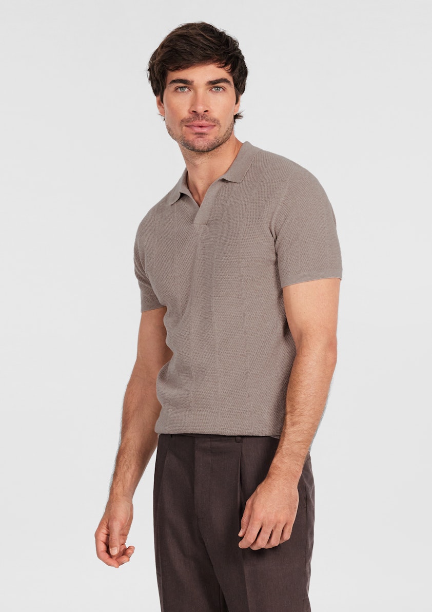 Mocha Casa Knit Polo