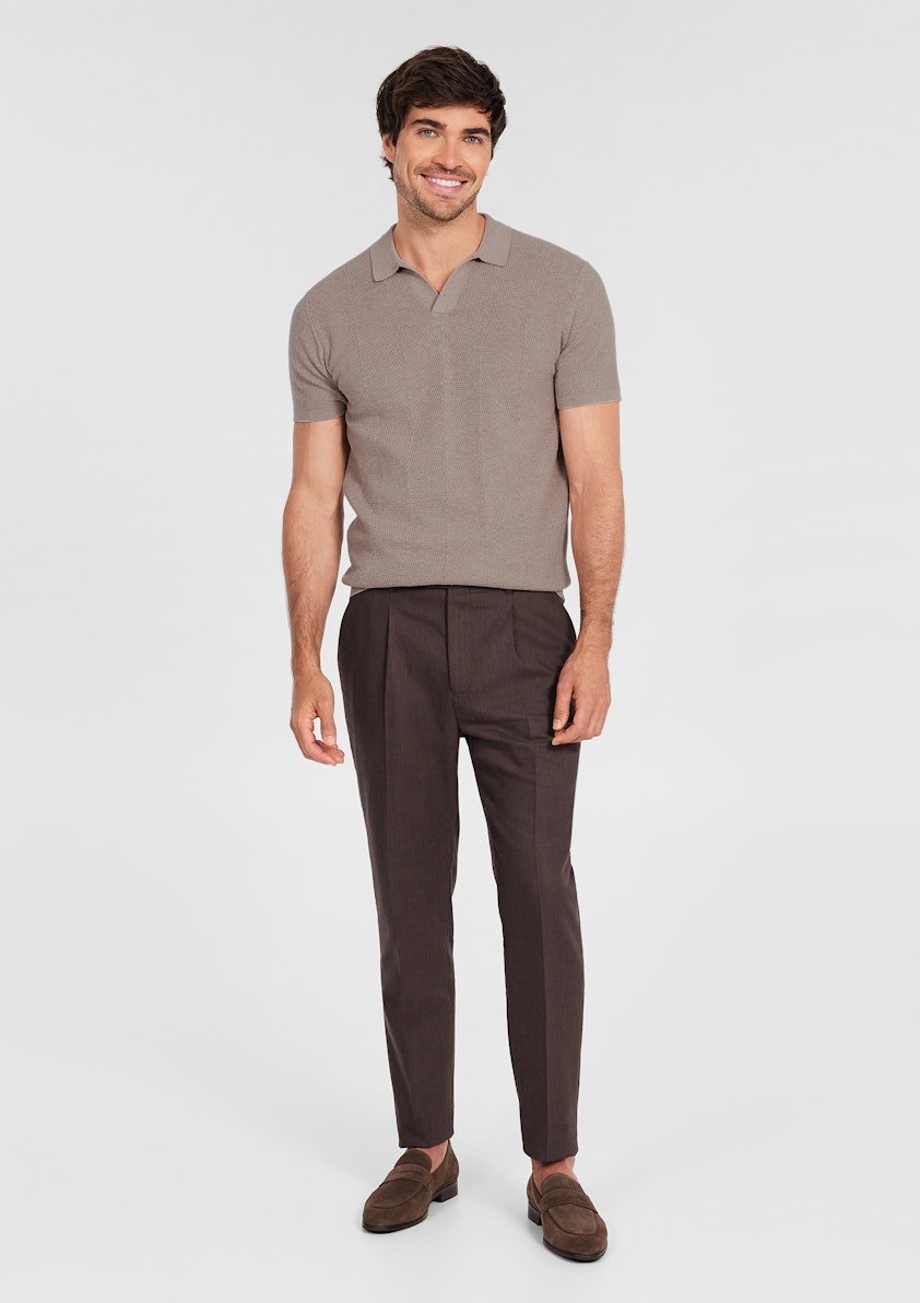 Mocha Casa Knit Polo